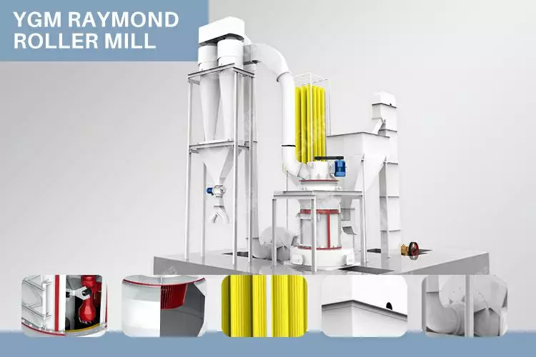 Calcium Carbonate Powder Raymond Mill