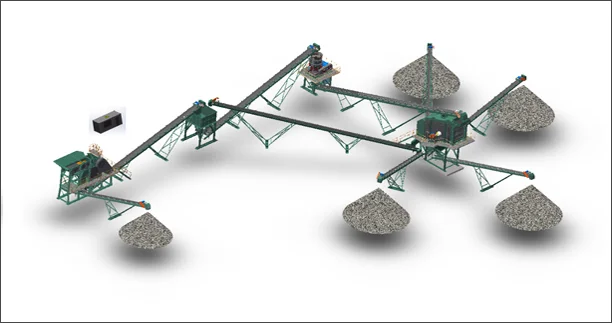 Stone crushing production line