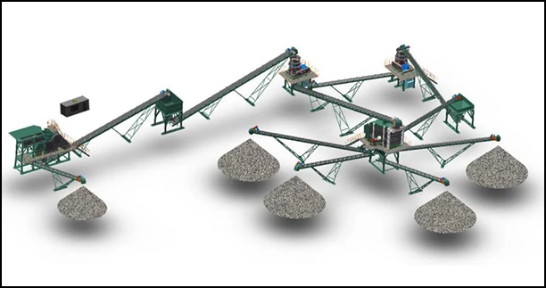 Stone crushing production line