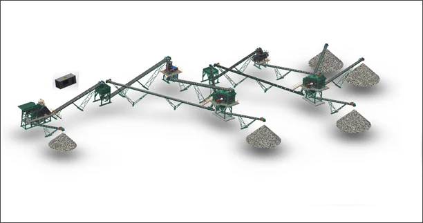 Stone crushing production line